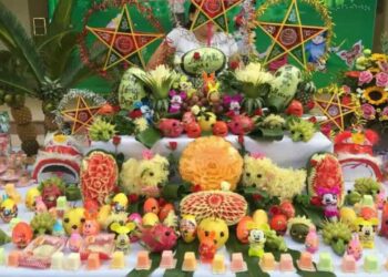 Cách bày mâm cỗ trung thu đẹp