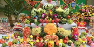 Cách bày mâm cỗ trung thu đẹp