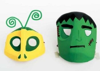 Cách làm mặt nạ halloween cho trẻ em