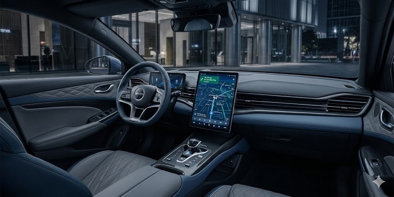 Khoang lái và bảng điều khiển của BYD Seal